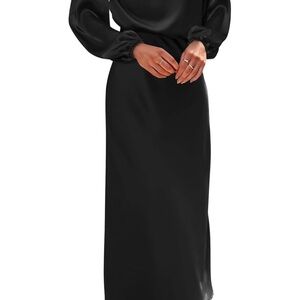 Chic Black Long Sleeve Dress